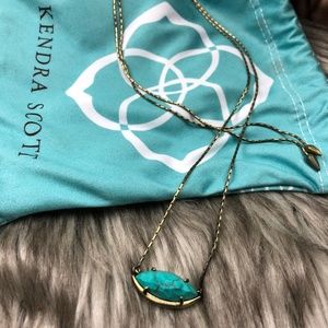 Kendra Scott Meghan Necklace Turquoise Adjustable